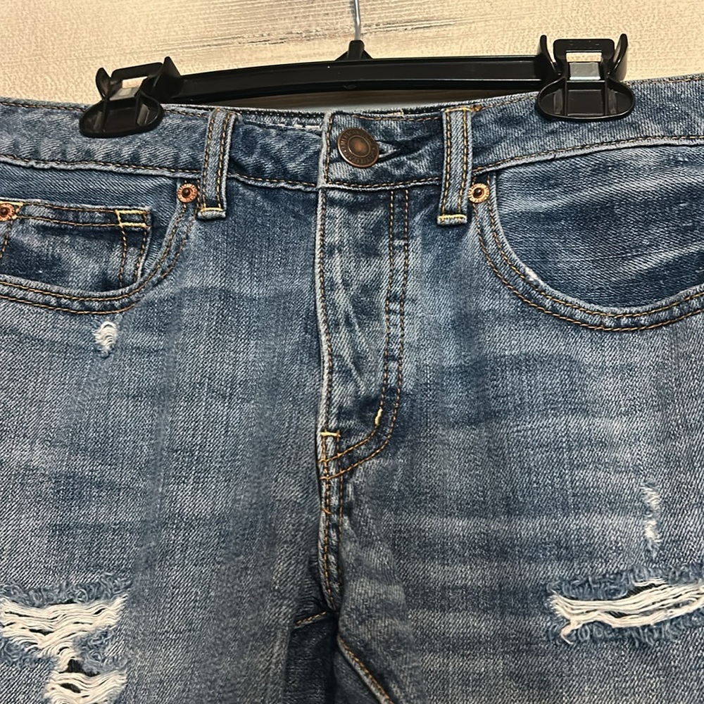 American Eagle Distressed Denim Cutoff Shorts Size 2 - Picture 2 of 7